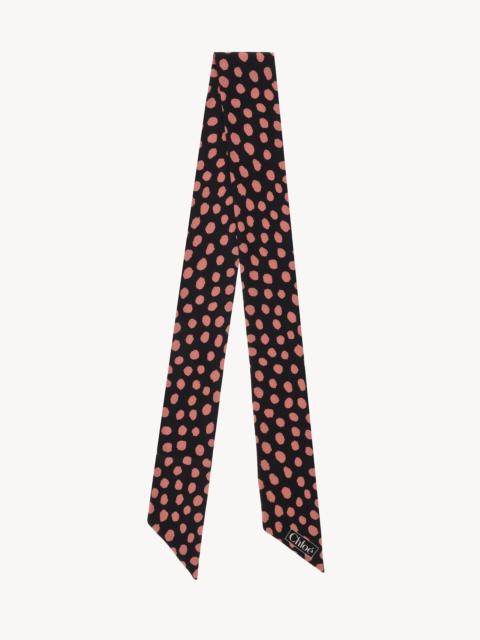 Chloé THE CHLOÉ SPOTTED BANDEAU SCARF IN SILK