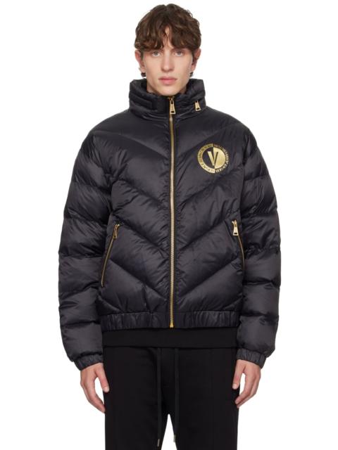 VERSACE JEANS COUTURE logo-patch padded jacket