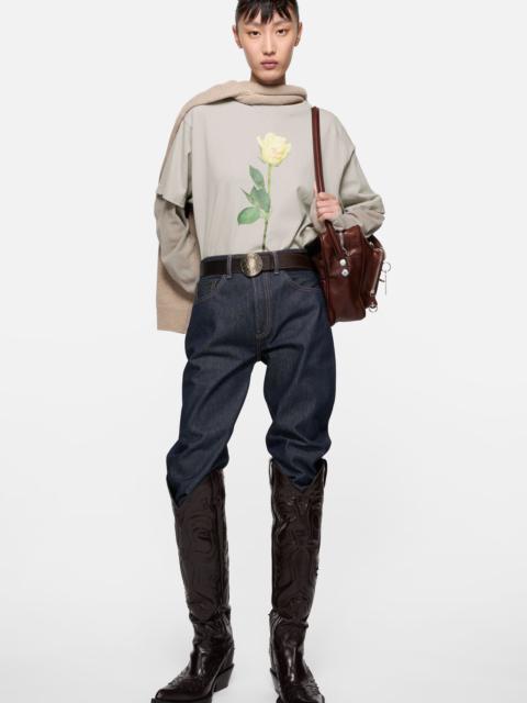 Acne Studios Layered graphic t-shirt - Light grey