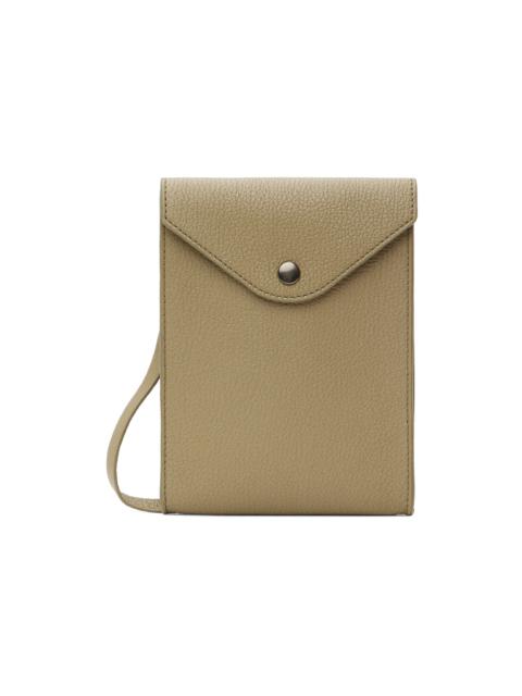 Lemaire Taupe Enveloppe Strap Pouch