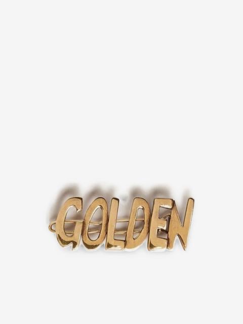 Golden Goose logo-lettering lace clip