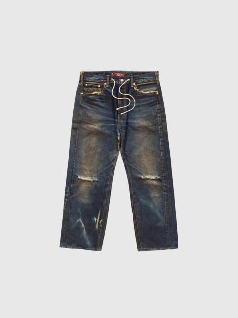 Junya Watanabe MAN LEVIS COTTON TWILL PRINTED PANTS