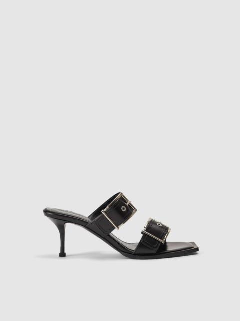 Alexander McQueen Alexander McQueen Women's Buckle Black Mules