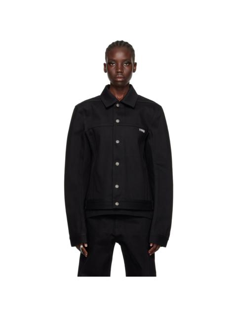 Rick Owens SSENSE Exclusive Black KEMBRA PFAHLER Edition Denim Jacket