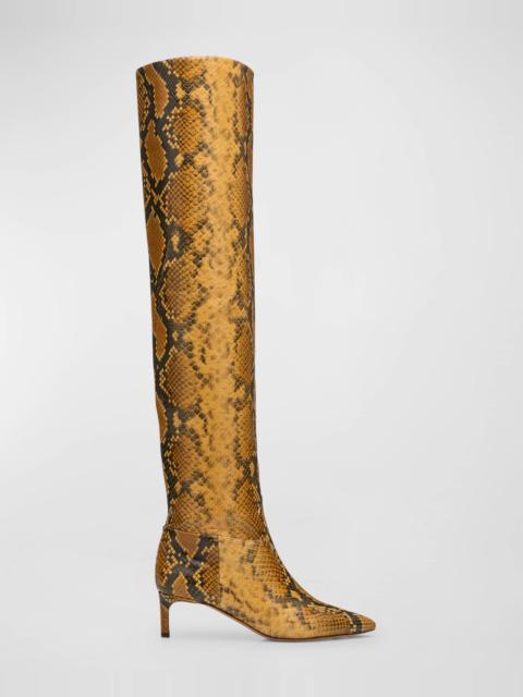 ULLA JOHNSON Carolina Embossed Over-The-Knee Boots