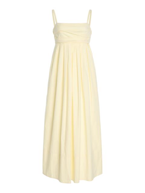 Proenza Schouler Claudine Tech-Poplin Dress yellow