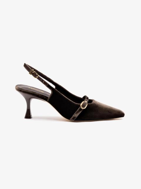 Larroudé Ines Pump In Expresso Velvet