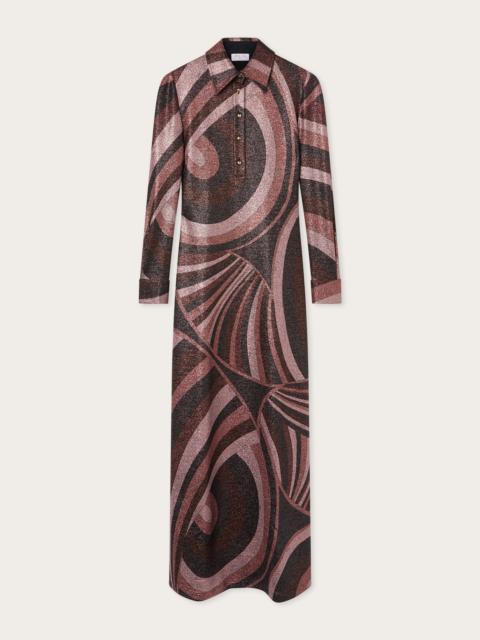 PUCCI IRIDE PRINT LUREX DRESS