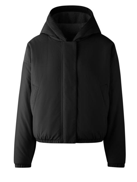 Canada Goose Women's Alberni Reversible Fleece Bomber Jacket - Black Noir