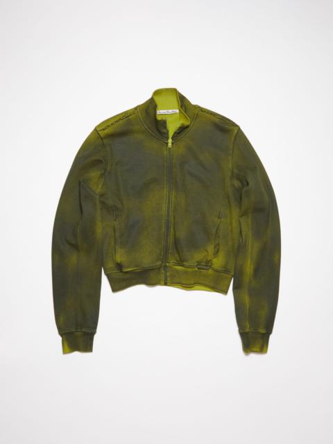 Dyed fleece jacket - Acid yellow