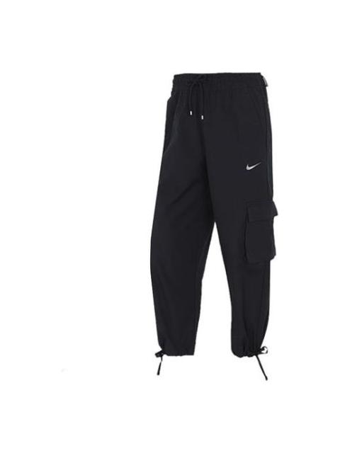 (WMNS) Nike Solid Color Pocket Loose Sports Pants/Trousers/Joggers Autumn Black CZ9331-010
