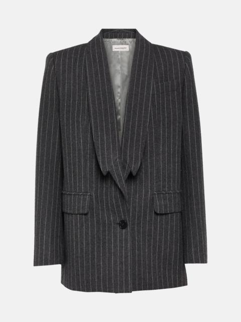 Alexander McQueen Pinstripe wool blazer