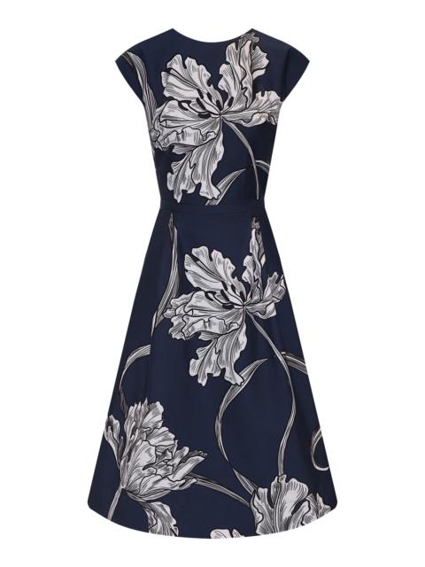 ANDRES OTALORA Kamara Printed Taffeta Midi Dress print