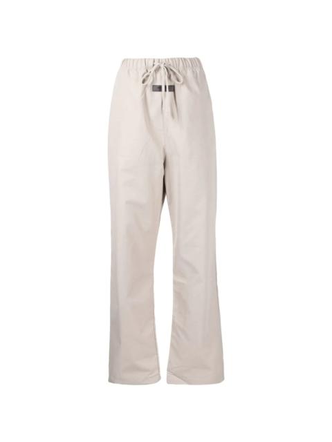 ESSENTIALS high-waisted drawstring trousers