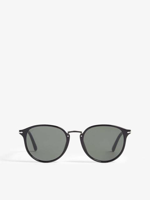 Po3210s oval-frame sunglasses