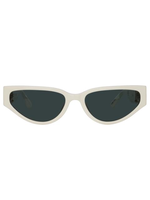 TOMIE CAT EYE SUNGLASSES IN WHITE