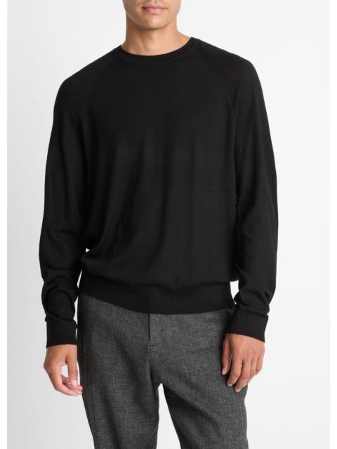 Vince Featherweight Wool-Cashmere Crew Neck Sweater