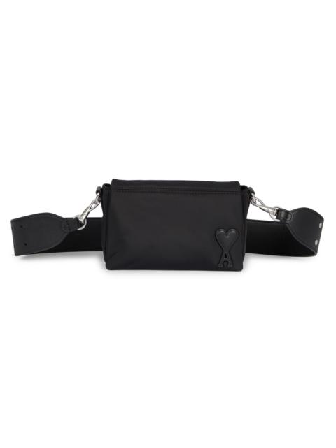 AMI Paris Men's Logo Crossbody Bag - Black