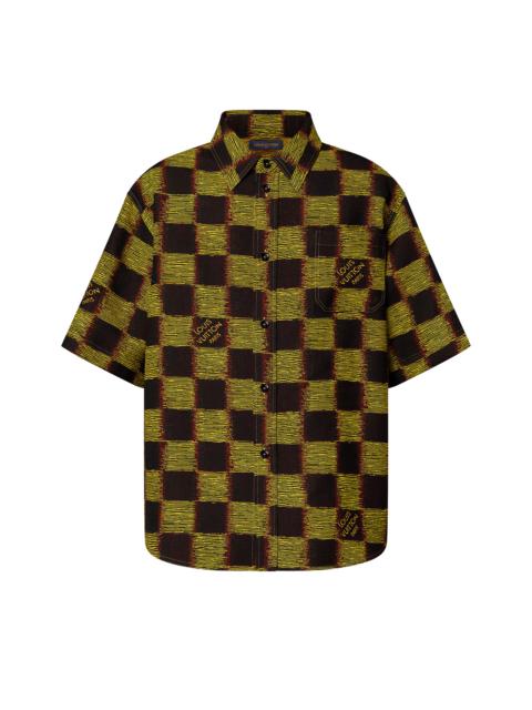 Louis Vuitton Short-Sleeved Damier Wool Shirt