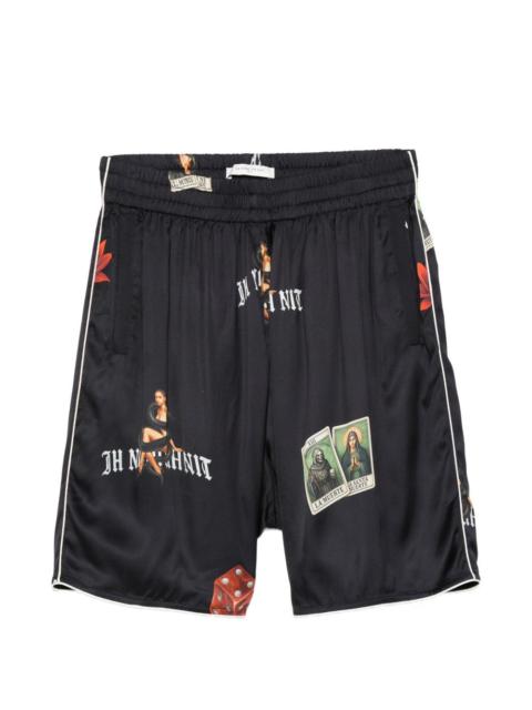 ih nom uh nit graphic-print shorts