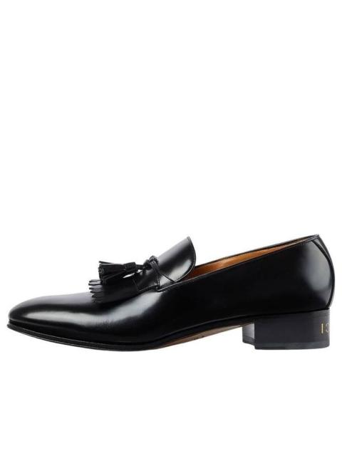 GUCCI Gucci Leather Tassel Loafers 'Black' 714681-DS8S0-1000