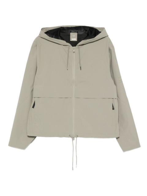 RAINS hooded zip-fastening jacket