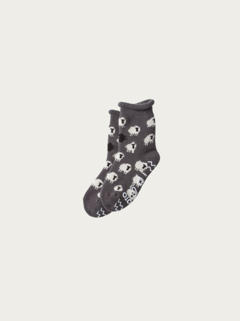 ROTOTO® Pile Room Socks "Sheep" - Dark Gray