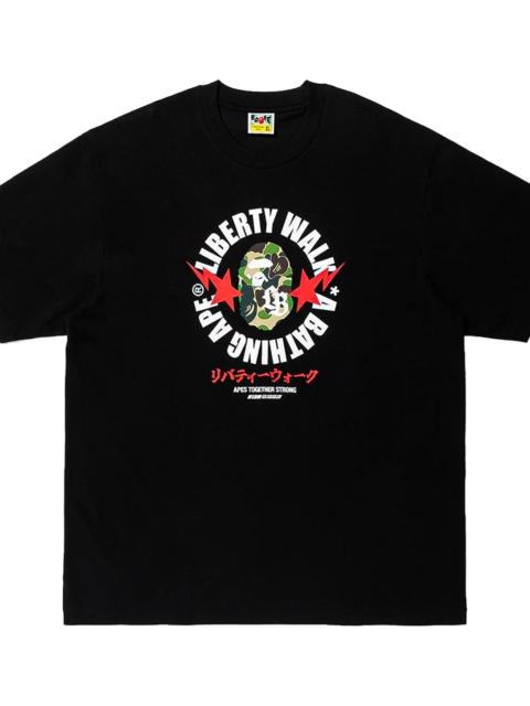 A BATHING APE® Liberty Walk ABC Camo Busy Works Relaxed Fit Tee "Black" 001TEM231910CBLK