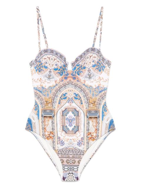 CAMILLA underwire-cup swimsuit
