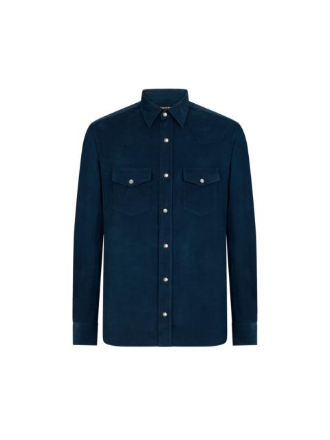 TOM FORD BABY CORD WESTERN SHIRT