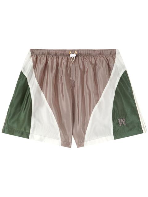 Palm Angels colour-block track shorts