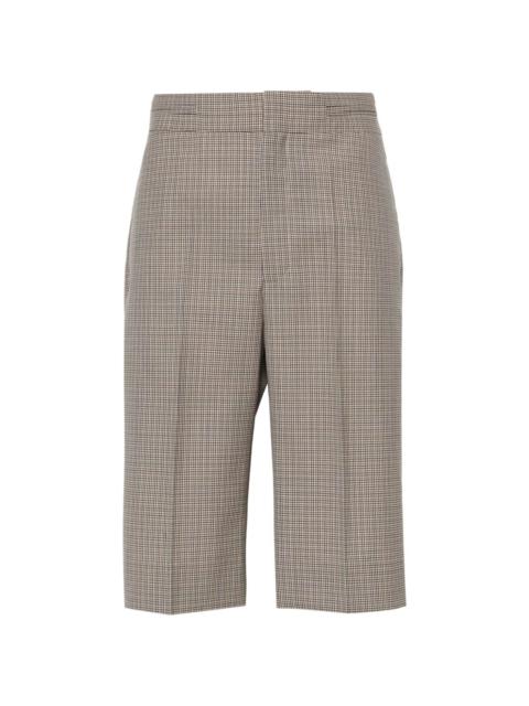 Victoria Beckham houndstooth-pattern tailored shorts
