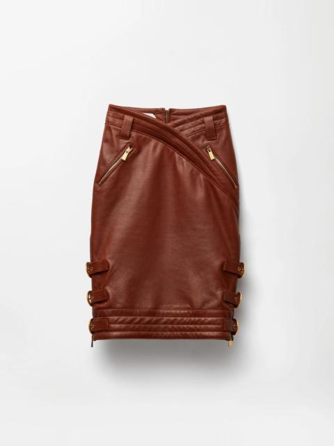 VERSACE Nappa Midi Skirt