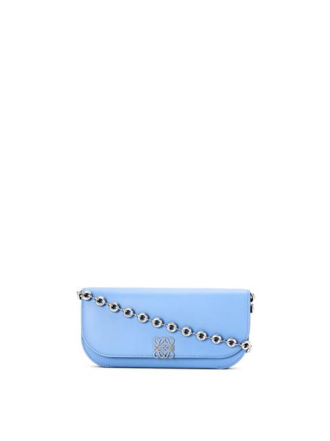 Loewe Goya Long Clutch in silk calfskin with chain