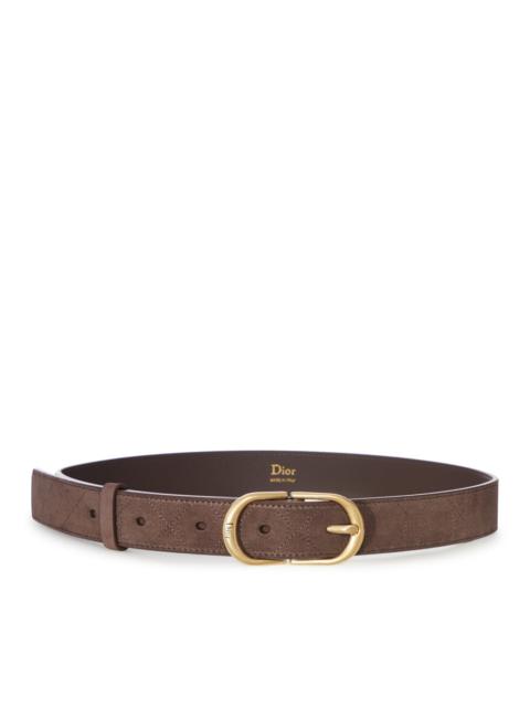 Dior CLASSY CD BELT IN SUEDE CALFSKIN