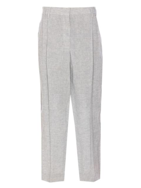 Brunello Cucinelli pressed-crease trousers