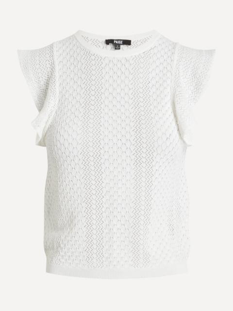 PAIGE Margot White Tank Top