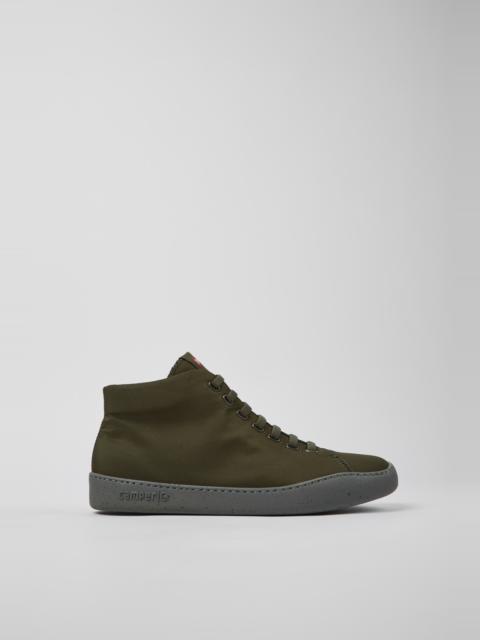 CAMPER Peu Touring Green Textile Sneakers for Men.