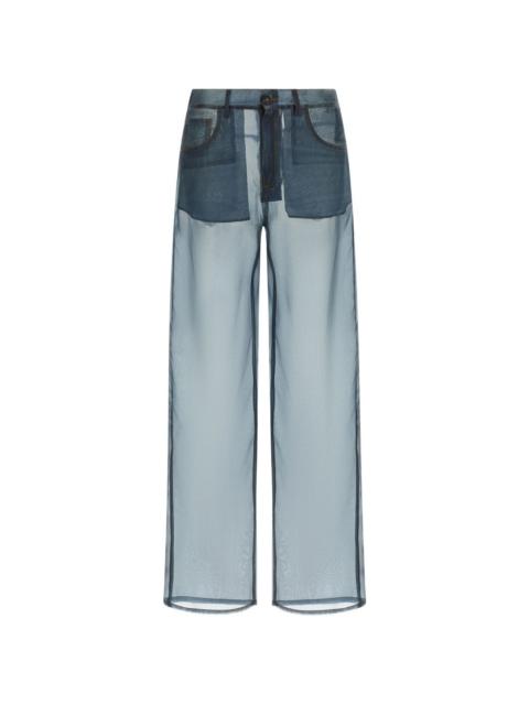 HAIKURE Bonnie semi-sheer trousers