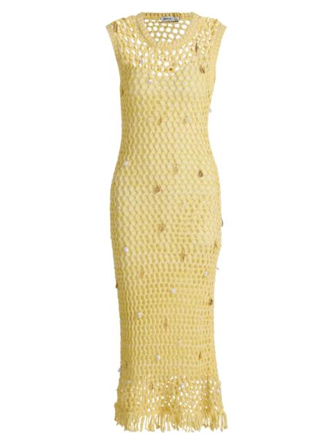 SIMKHAI Women's Coralia Charmed Knit Midi-Dress - Buttercream Multi