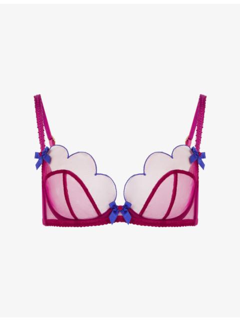 Agent Provocateur Lorna Plunge Underwired Mesh Bra