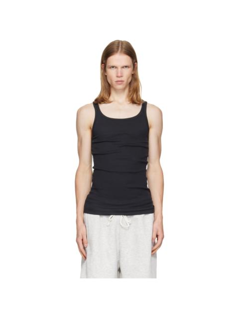 SKIMS Three-Pack Black SKIMS Cotton Rib Tank Tops