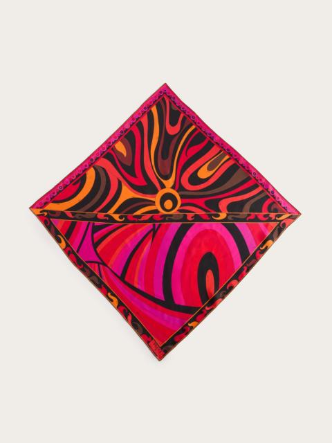 PUCCI IRIDE AND MARMO PRINT SILK CARRÈ