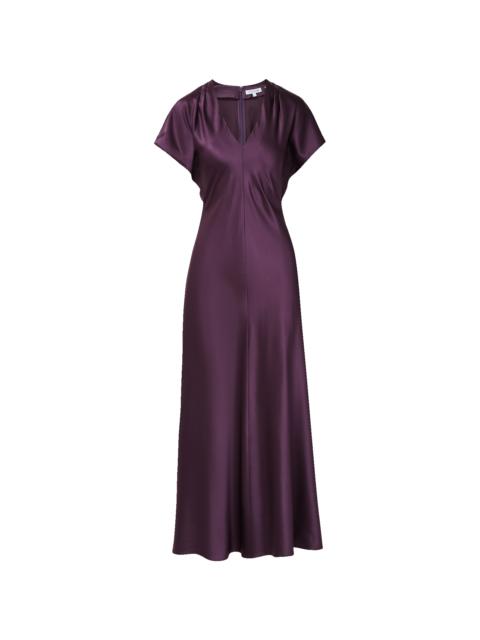 VERONICA BEARD REDGRAVE V-NECK MIDI DRESS