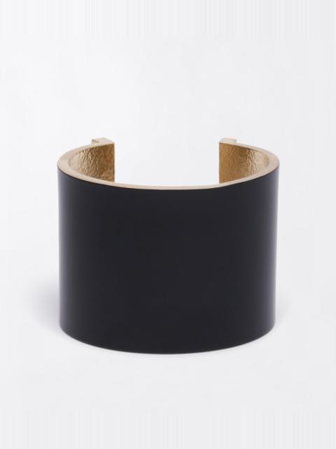 TOM FORD MATTE LACQUERED BRASS AND CRYSTAL STONES FERA CUFF