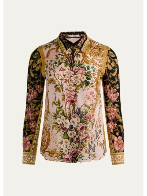 Alice + Olivia Willa Placket Top