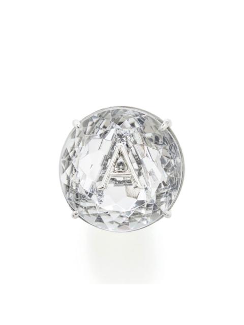 AREA crystal-embellished cocktail ring