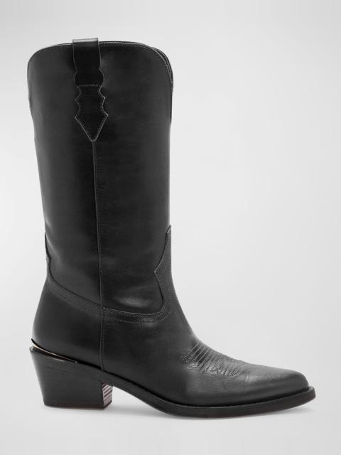 PARTLOW Julia Leather Western Boots
