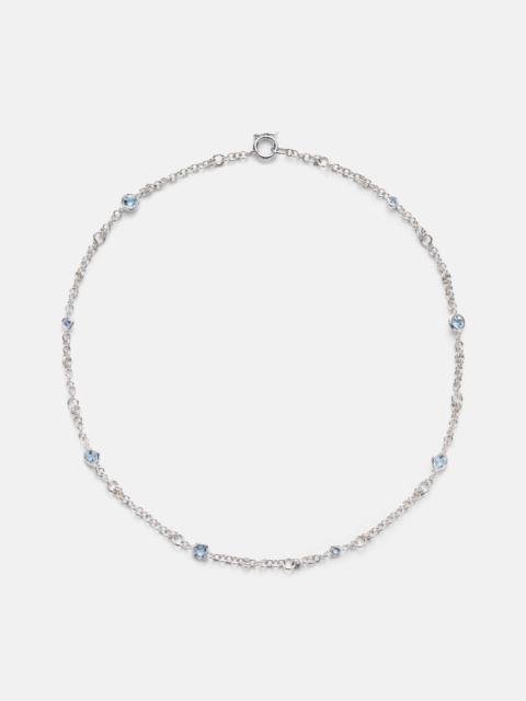 Spinelli Kilcollin Gravity Estrella sterling silver necklace with aquamarines