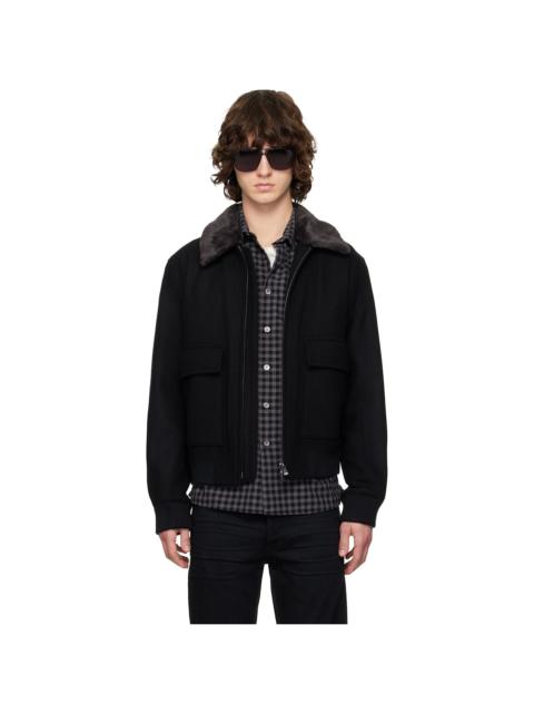 BOSS Black Wool-Cashmere Jacket